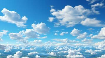 White clouds background on blue sky photo