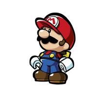 cute illustration designs for the characters in the super mario bros game vector