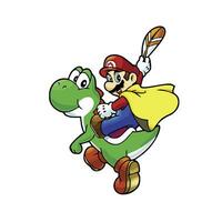 cute illustration designs for the characters in the super mario bros game vector