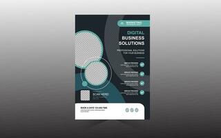 Corporate Business Marketing Flyer Free Template vector