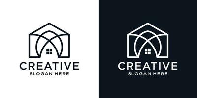 house real estate logo design luxury, modern, simple vector