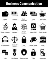 A set of 20 Mix icons as wallet, currency, cash investment vector