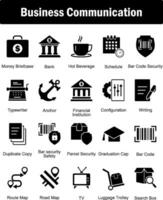 A set of 20 Business icons as money briefcase, bank, hot beverage vector