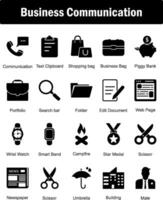 A set of 20 Mix icons as communication, text clipboard, shopping bag vector