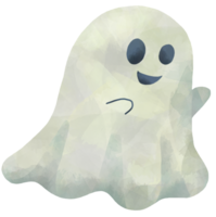 acuarela Víspera de Todos los Santos fantasma mano dibujar pintura estilo png