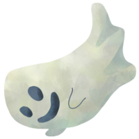 acuarela Víspera de Todos los Santos fantasma mano dibujar pintura estilo png