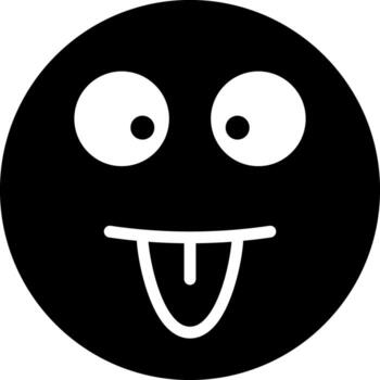 sólido icono para loco vector