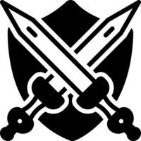 solid icon for armed vector