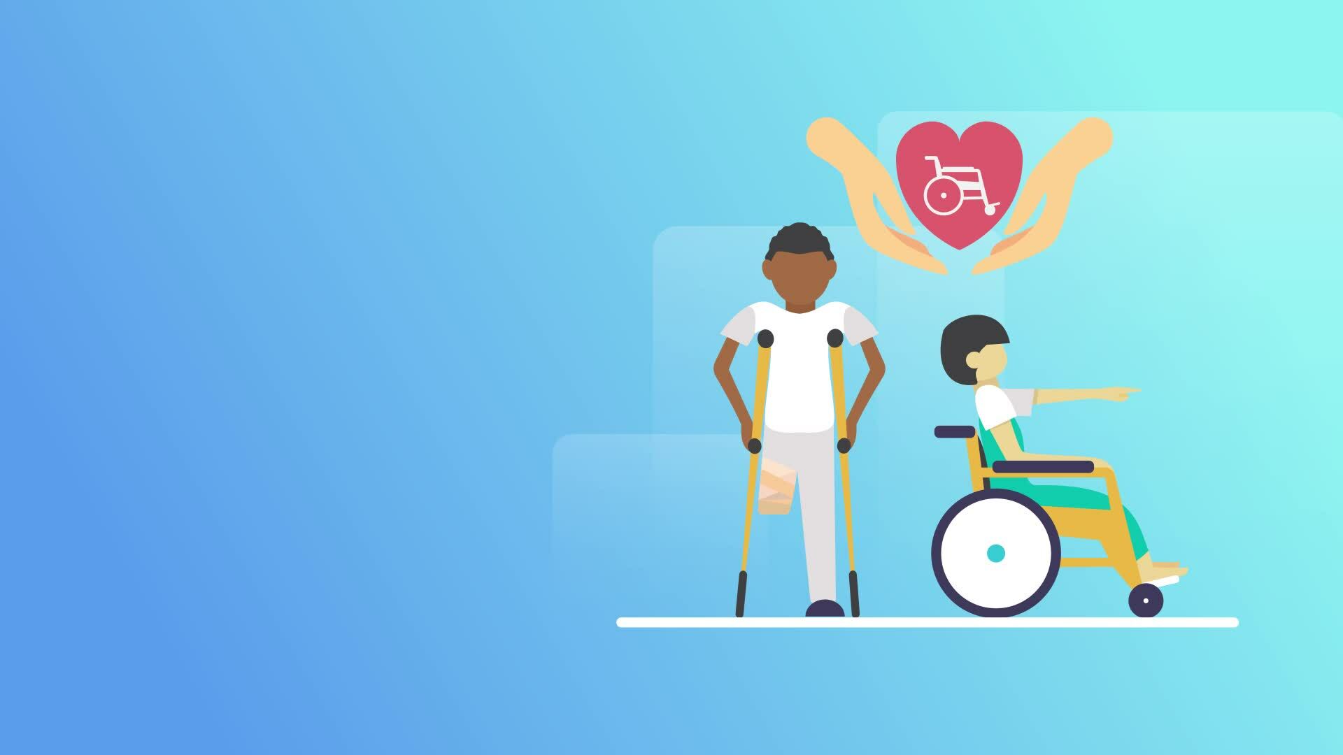 Person With A Physical Disability Enters Public Transport With An person-with-a-physical-disability-enters-public-transport-with-an