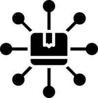 solid icon for distribution vector