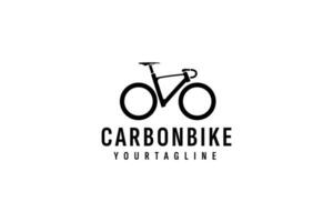 carbón bicicleta logo vector icono ilustración