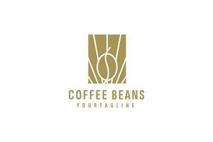 Coffee beans logo vector icon illustration