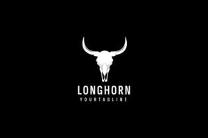 Longhorn logo vector icon illustration