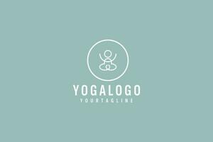 Yoga logo vector icon illustration