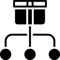 solid icon for divide vector