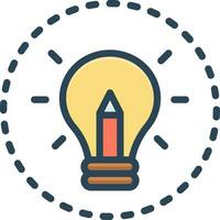 color icon for creation vector