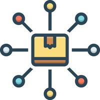 color icon for distribution vector