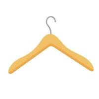 Clothes hanger flat vector isolated on white background. Item for sewing concept. Tool for tailors.