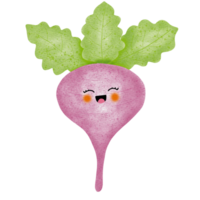 Cute radish and turnip png