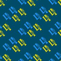 Seamless pattern of numbers. vector