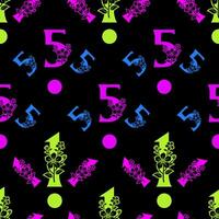 Seamless pattern of numbers. vector