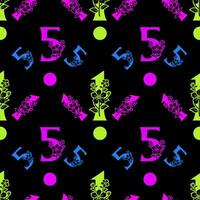 Seamless pattern of numbers. vector