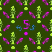 Seamless pattern of numbers. vector