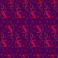 Seamless pattern of numbers. vector