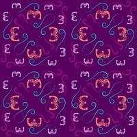 Seamless pattern of numbers. vector
