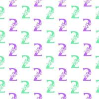 Seamless pattern of numbers. vector