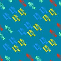Seamless pattern of numbers. vector