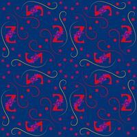 Seamless pattern of numbers. vector