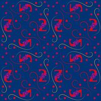 Seamless pattern of numbers. vector