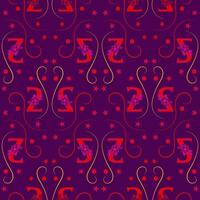 Seamless pattern of numbers. vector