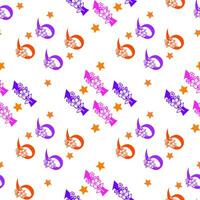 Seamless pattern of numbers. vector