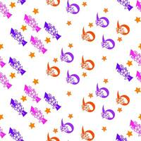 Seamless pattern of numbers. vector