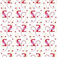 Seamless pattern of numbers. vector