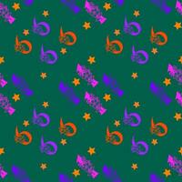 Seamless pattern of numbers. vector