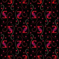 Seamless pattern of numbers. vector