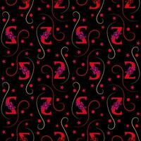 Seamless pattern of numbers. vector