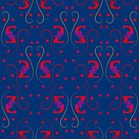 Seamless pattern of numbers. vector