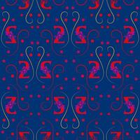 Seamless pattern of numbers. vector