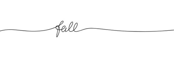 Fall. Short Autumn phrase. Handwriting Fall quote. Vector illustration.