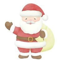 Santa Claus illustration, mascot or character of Christmas, for invitation and greetings vector