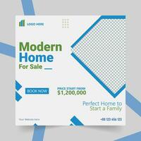 Modern Home Social Media Banner Design vector