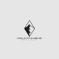 mountain bike logo vector