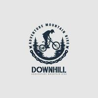 mountain bike logo vector