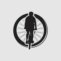 logotipo de bicicleta de montaña vector