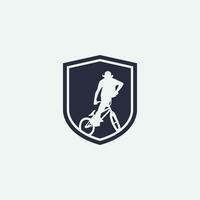 mountain bike logo vector