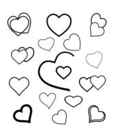 Heart Shape Vector Silhouette